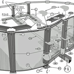 Ricambi per piscina serie Capri KITPROV6188GF