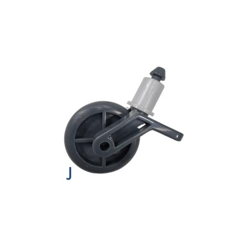 Ruote Ricambio GRE Wet Runner RBR75 RBR120 – P1165-ZJ4 | GRE Piscine