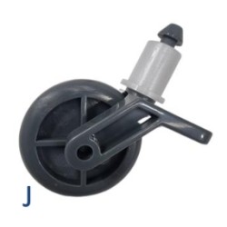 Ruote Ricambio GRE Wet Runner RBR75 RBR120 – P1165-ZJ4 | GRE Piscine