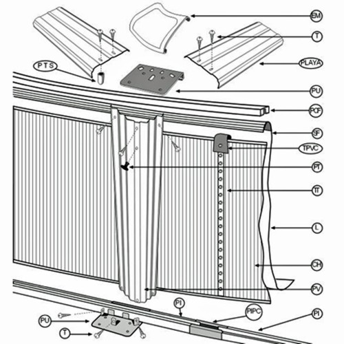 Ricambi per piscina serie Fidji KIT550ECO