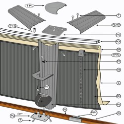 Ricambi per piscina serie Skyathos KITPR558P