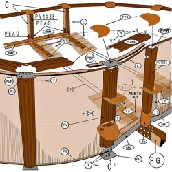 Ricambi per piscina serie Amazonia KITPROV7388WO