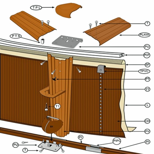 Ricambi per piscina serie Maldivas KITPR3583W