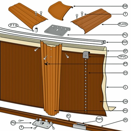 Ricambi per piscina serie Pacific KIT460W