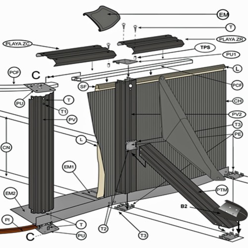 Ricambi per piscina serie BARBADOS-JAVA KIT730NRT